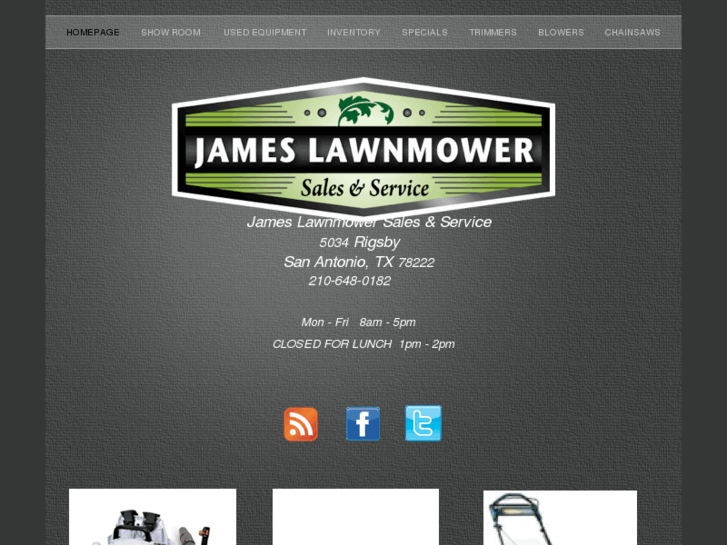 www.jameslawnmower.com