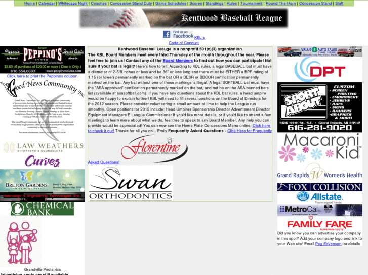 www.kentwoodbaseballleague.com