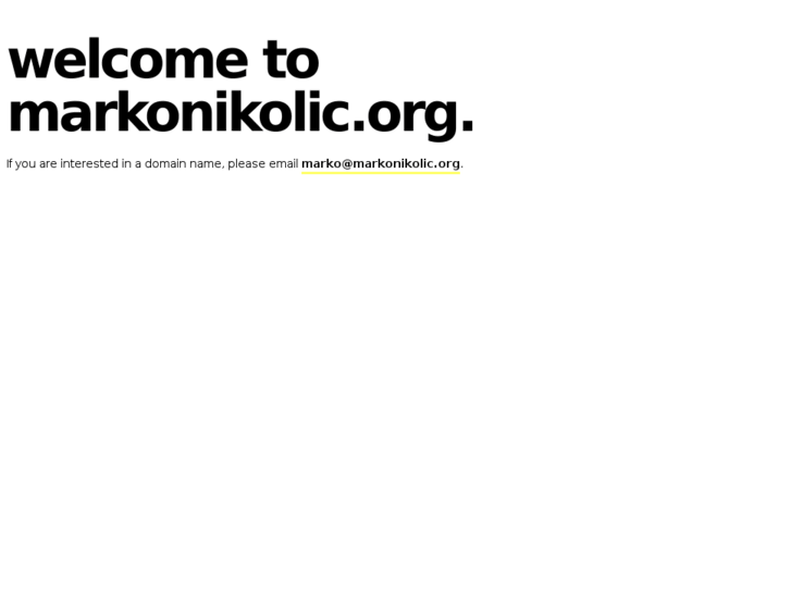 www.markonikolic.org