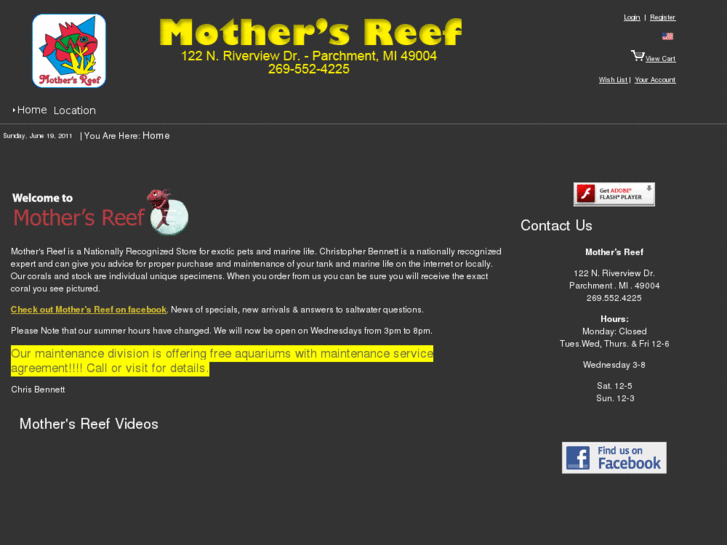 www.mothersreef.com