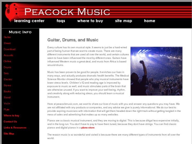 www.peacockmusic.com