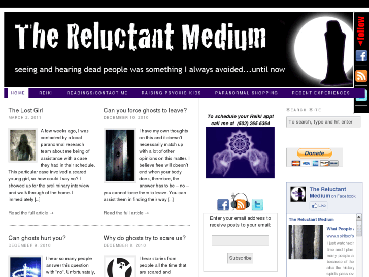 www.reluctantmedium.com