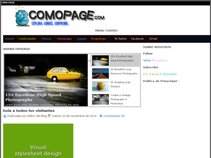 www.comopage.com