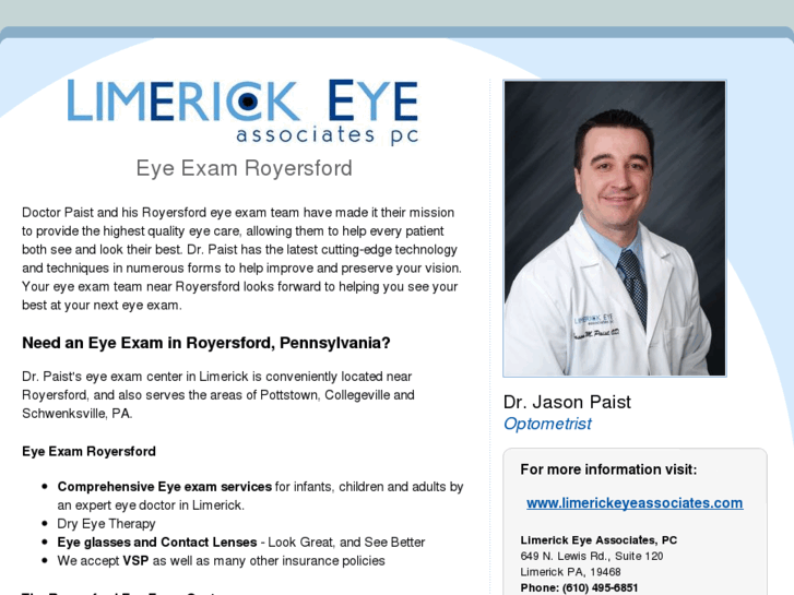 www.eyeexamroyersford.com