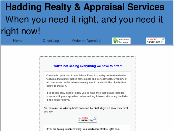 www.haddingappraisals.com