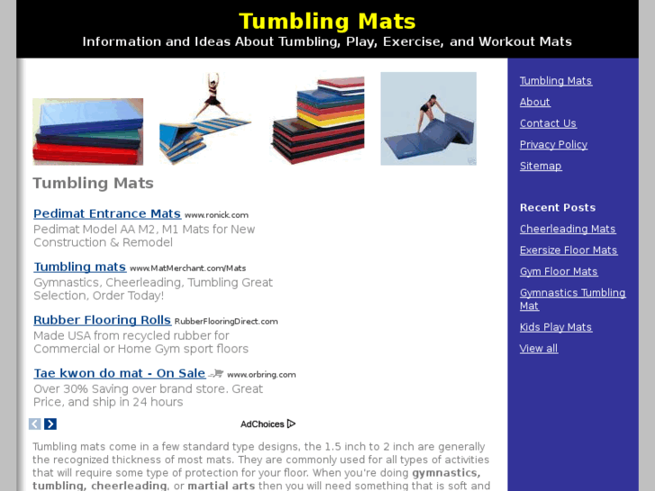 www.tumblingmats.net