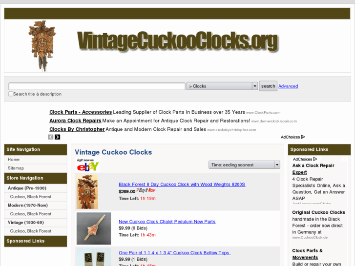 www.vintagecuckooclocks.org