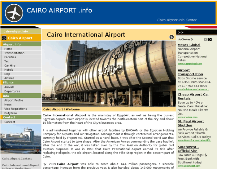 www.cairo-airport.info