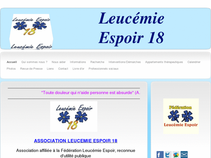 www.leucemieespoir18.com