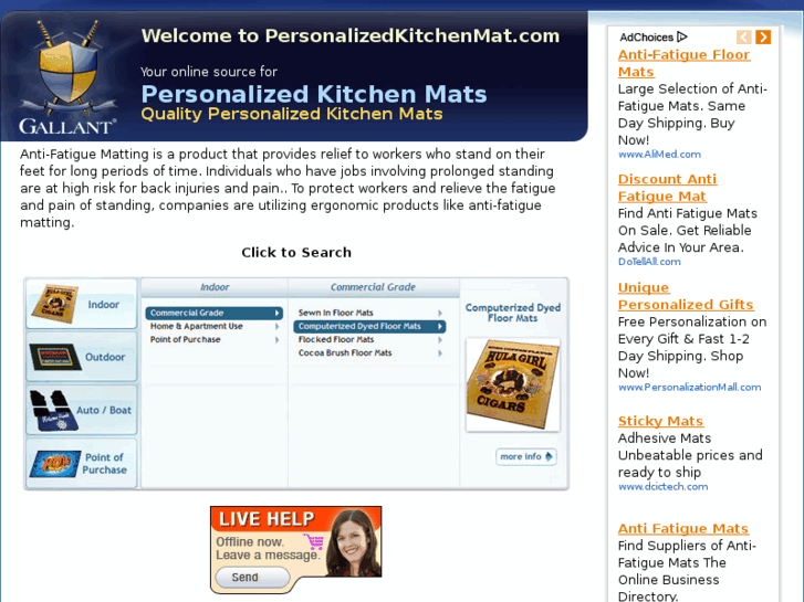 www.personalizedkitchenmat.com