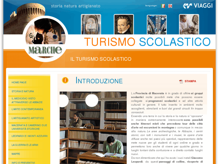 www.turismoscolasticomarche.it