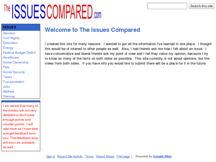 www.issuescompared.com