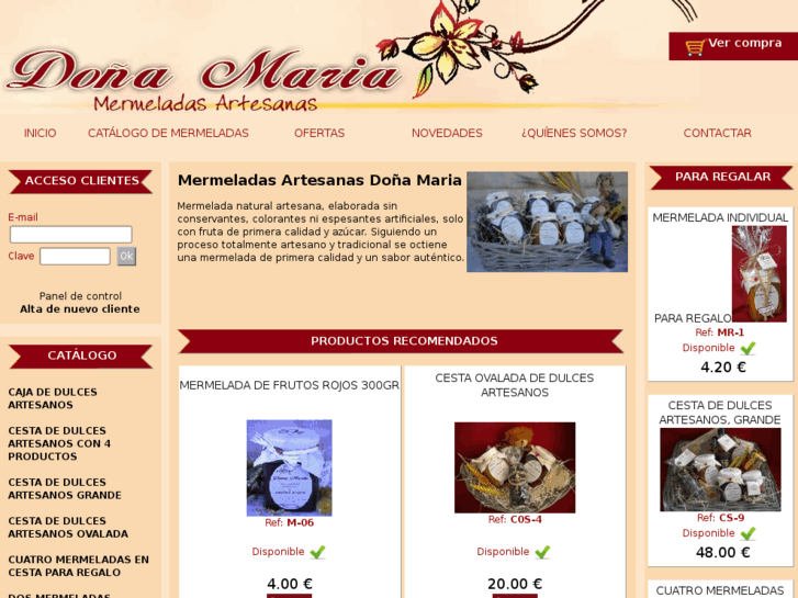 www.mermeladasartesanasdemaria.com