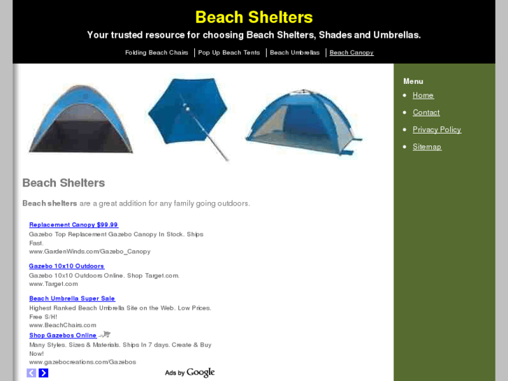 www.beachshelters.org