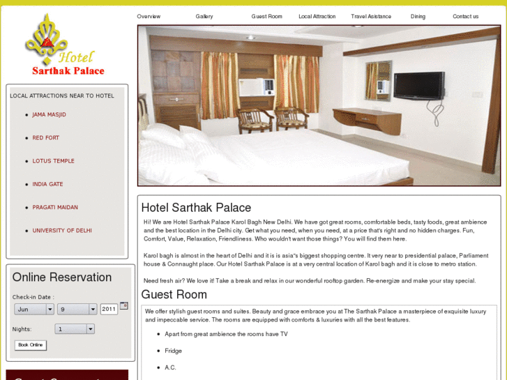 www.hotelsarthakpalace.com