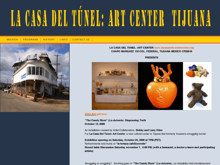 www.lacasadeltunelartcenter.org