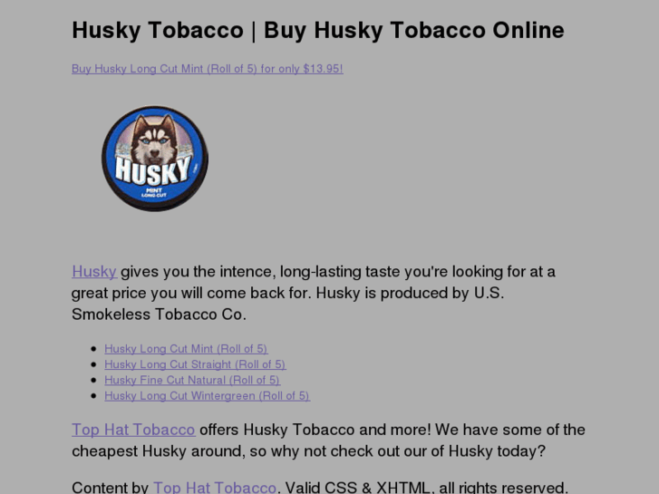 www.husky-tobacco.com