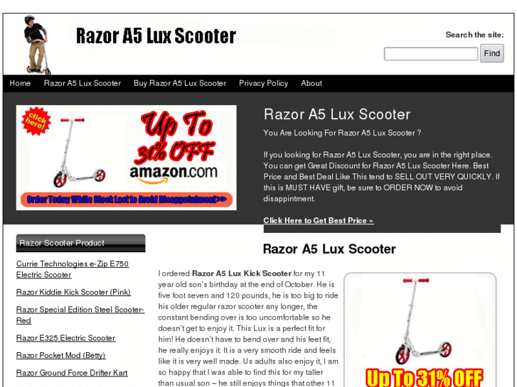 www.razora5luxscooter.net