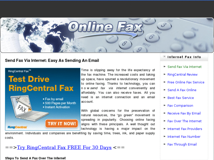 www.sendfaxviainternet.com