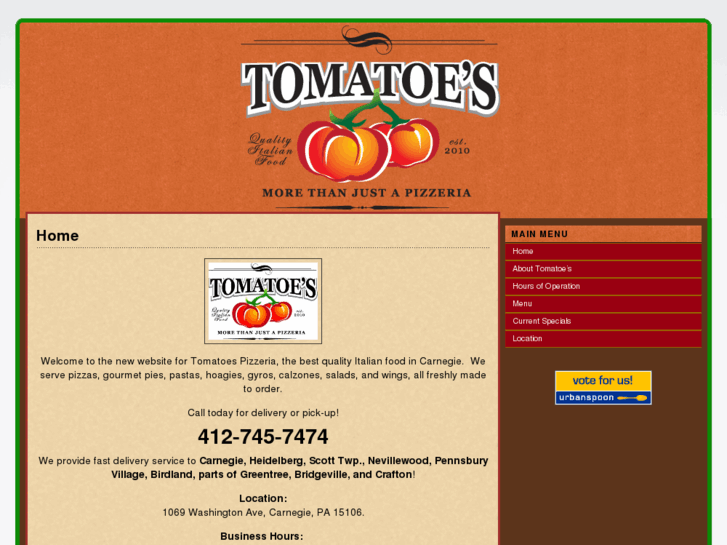 www.tomatoespizzeria.net