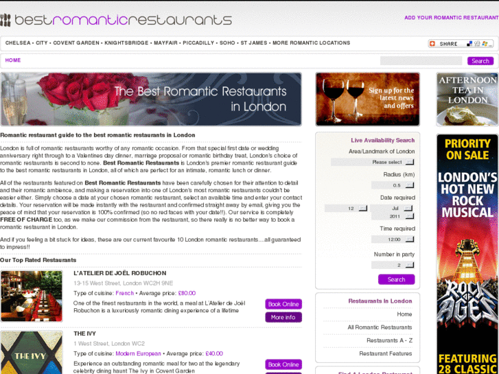 www.romantic-restaurants.co.uk