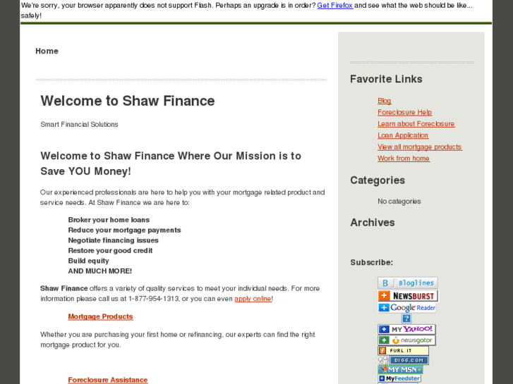 www.shawfinance.com