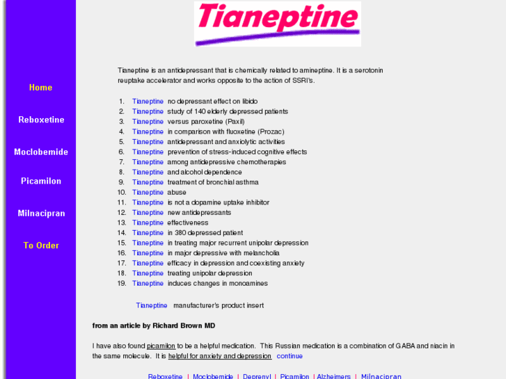 www.tianeptine.org