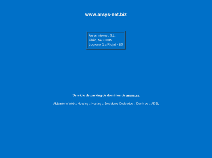 www.arsys-net.biz