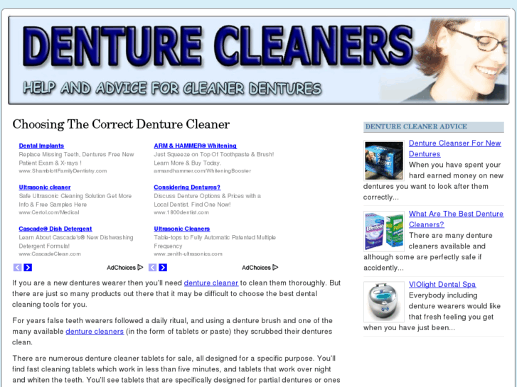 www.denturecleaner.org