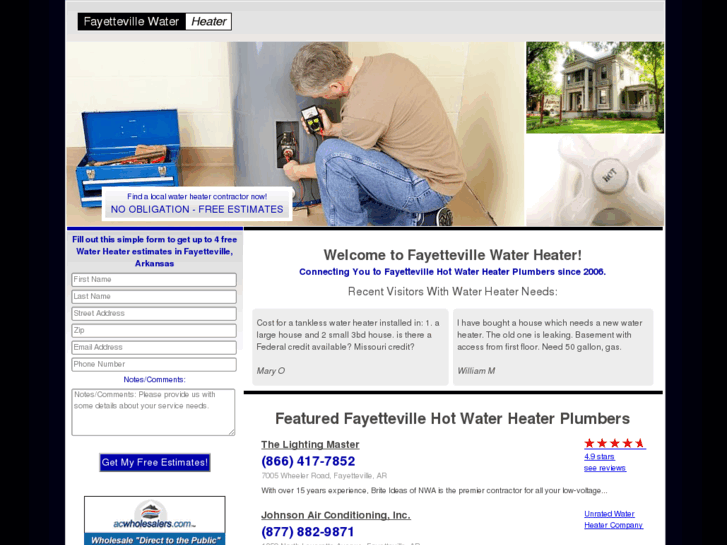 www.fayettevillewaterheater.com