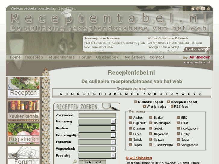 www.receptentabel.nl