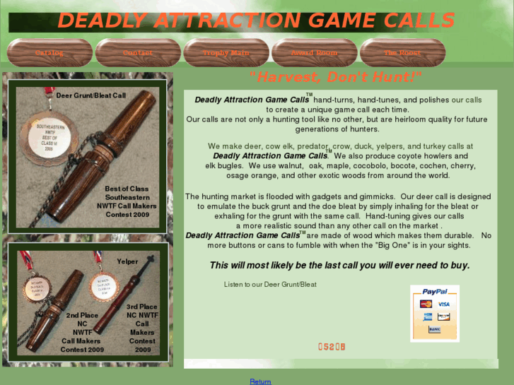 www.deadlyattractiongamecalls.com