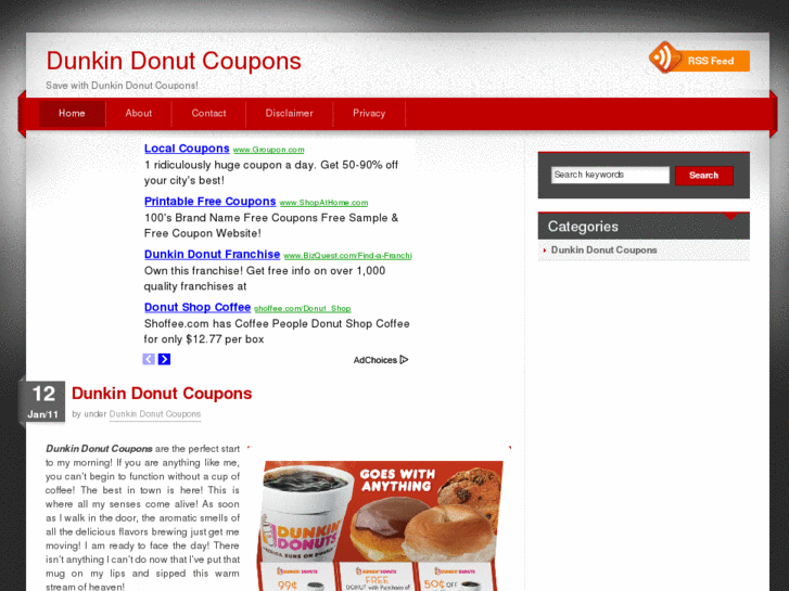 www.dunkindonutcoupons.com