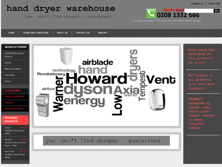 www.handdryerwarehouse.com