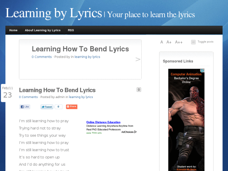 www.learningbylyrics.com