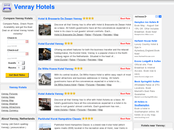 www.venrayhotels.com