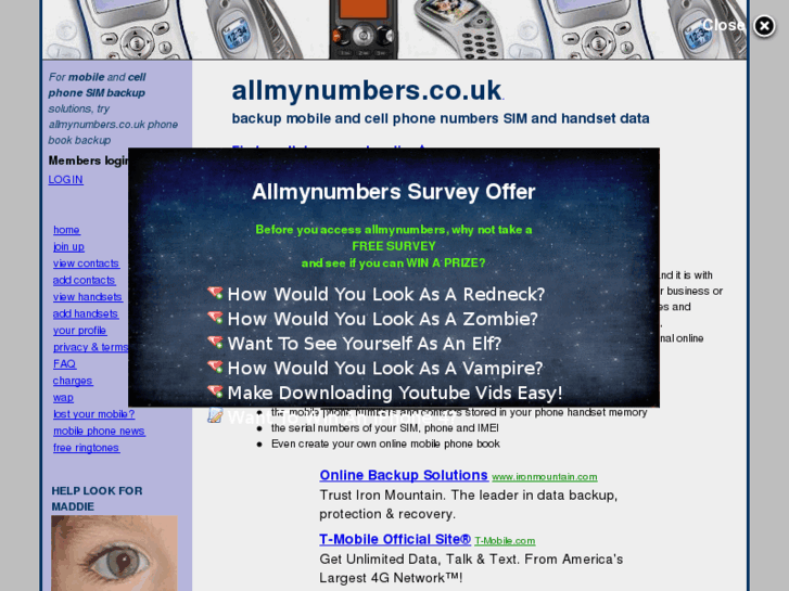 www.allmynumbers.co.uk