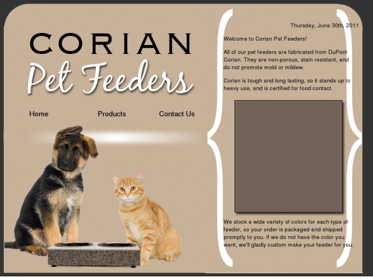 www.corianpetfeeders.com