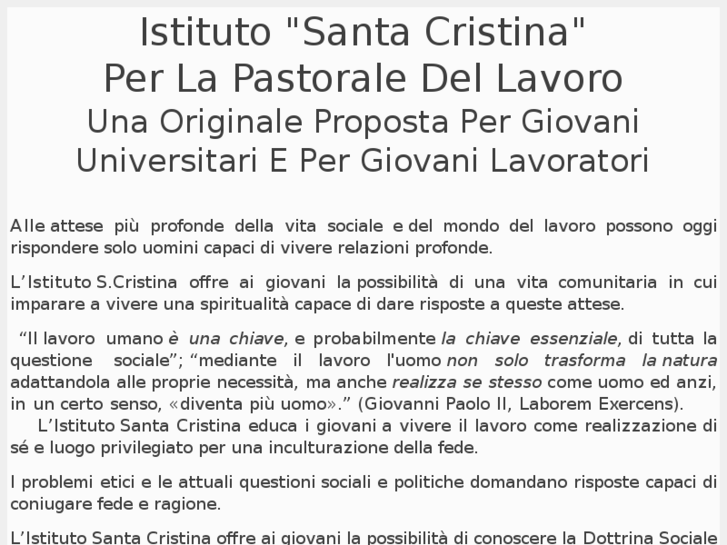 www.istitutosantacristina.org