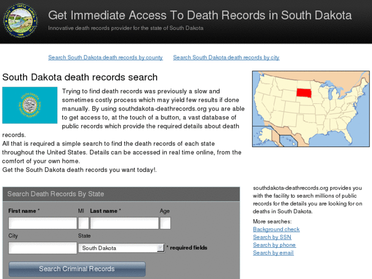 www.southdakota-deathrecords.org