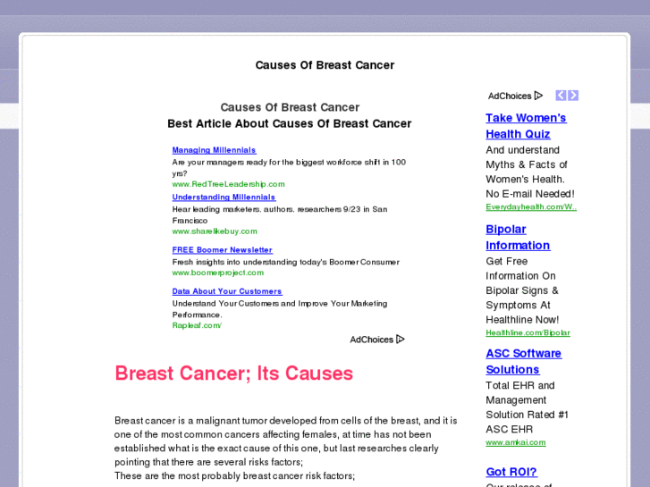 www.causesofbreastcancer.org