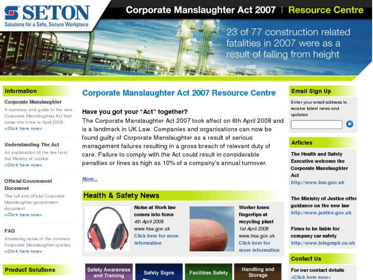 www.corporate-manslaughter-act.com