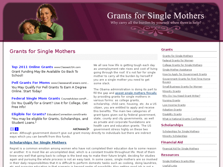 www.grants-for-single-mothers.org