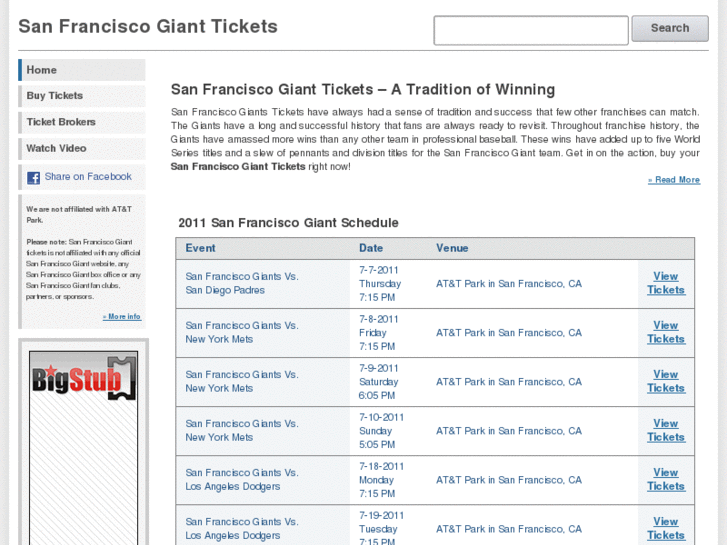 www.sanfranciscogianttickets.com