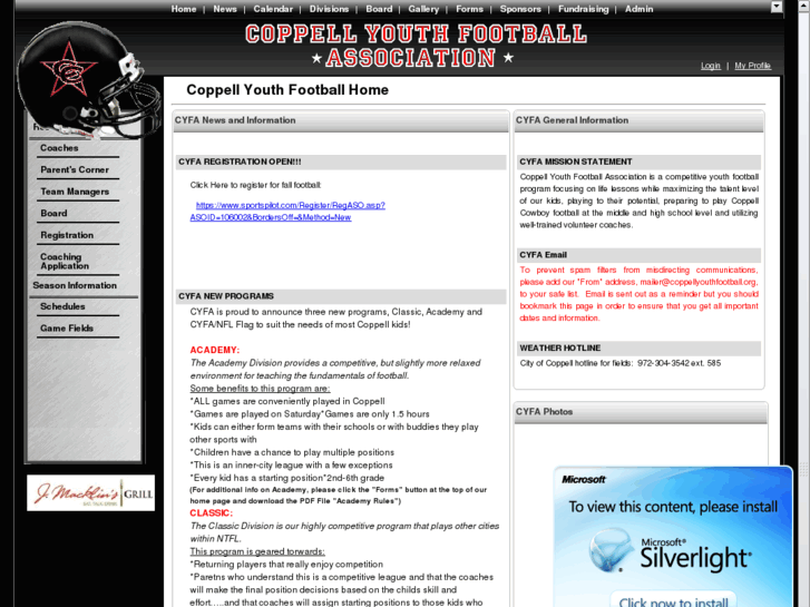 www.coppellyouthfootball.org