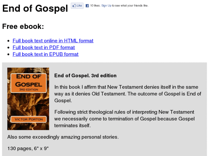 www.endofgospel.org