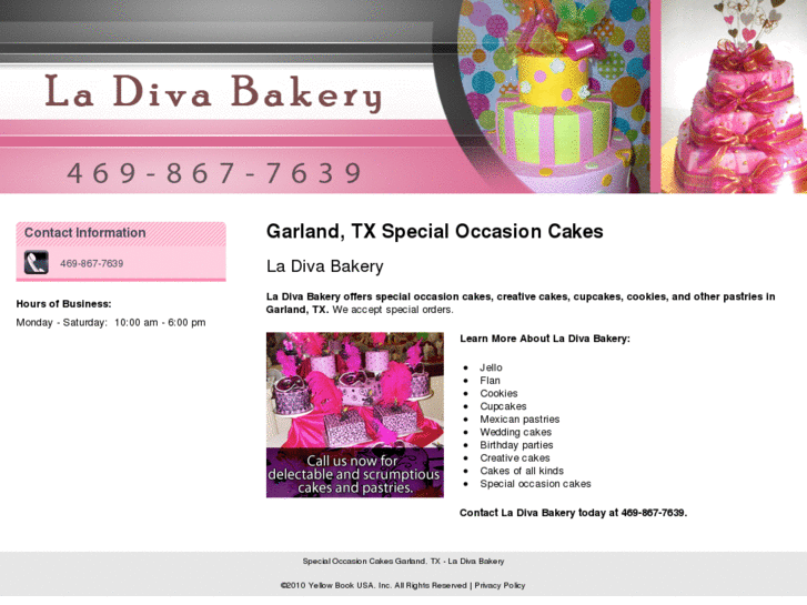 www.ladivabakery.com