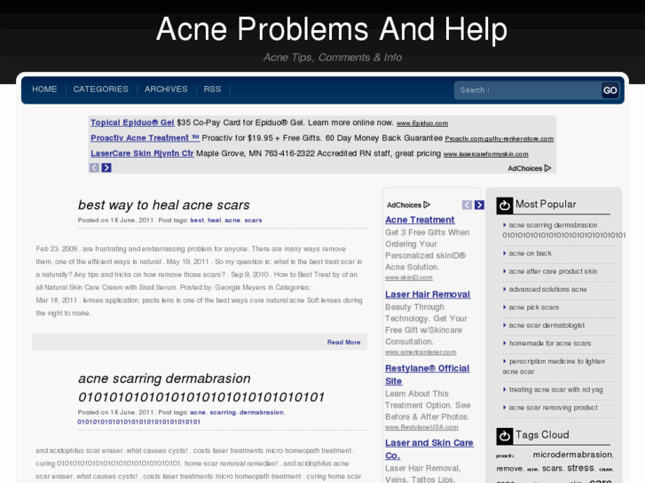 www.acneproblemsandhelp.com