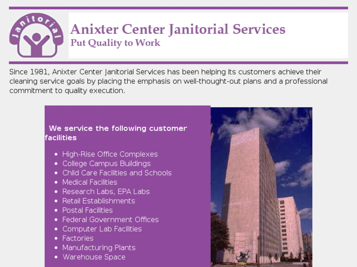 www.anixterjanitorial.com