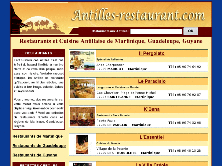 www.antilles-restaurant.com